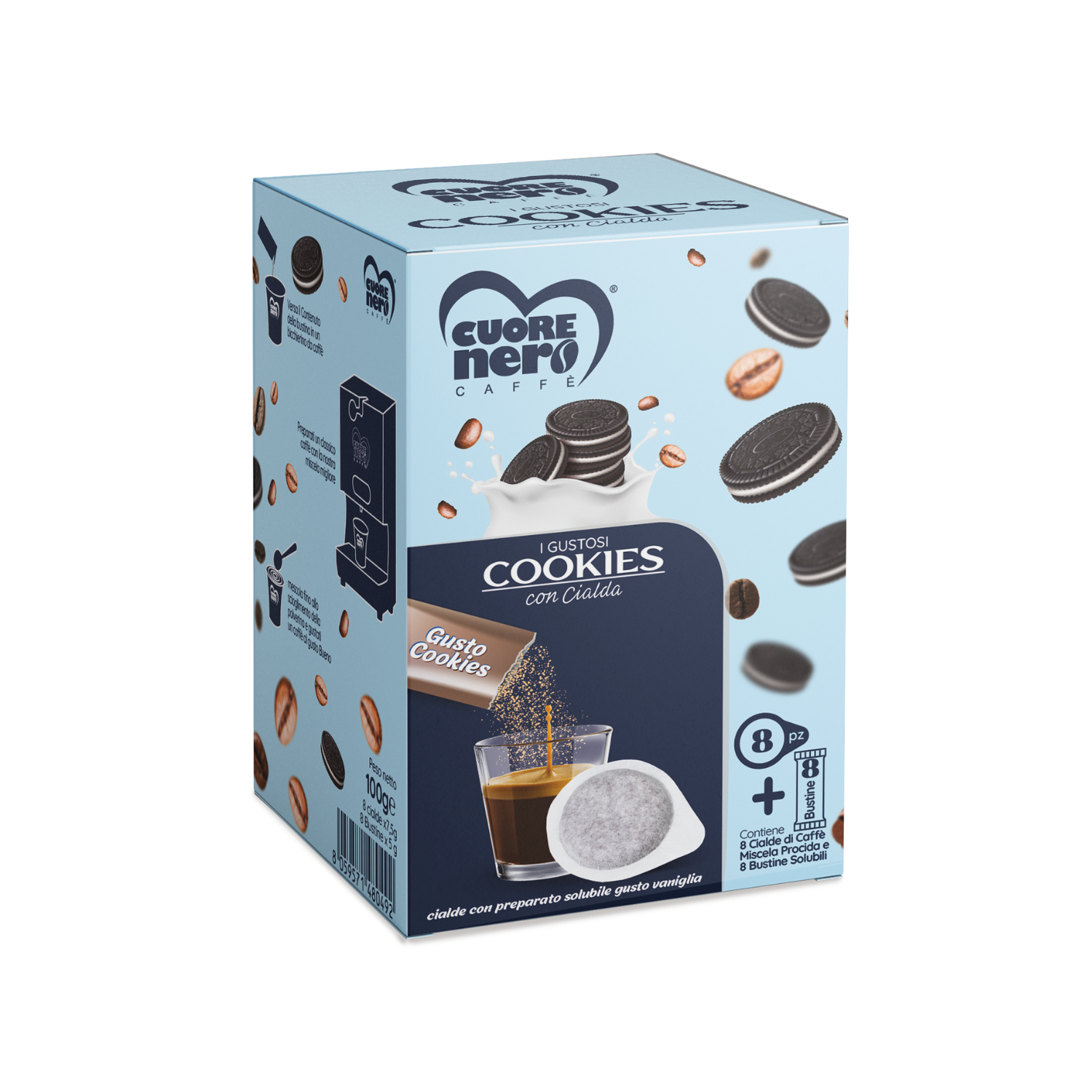 Cialde Procida con preparato solubile Cookies da 8pz