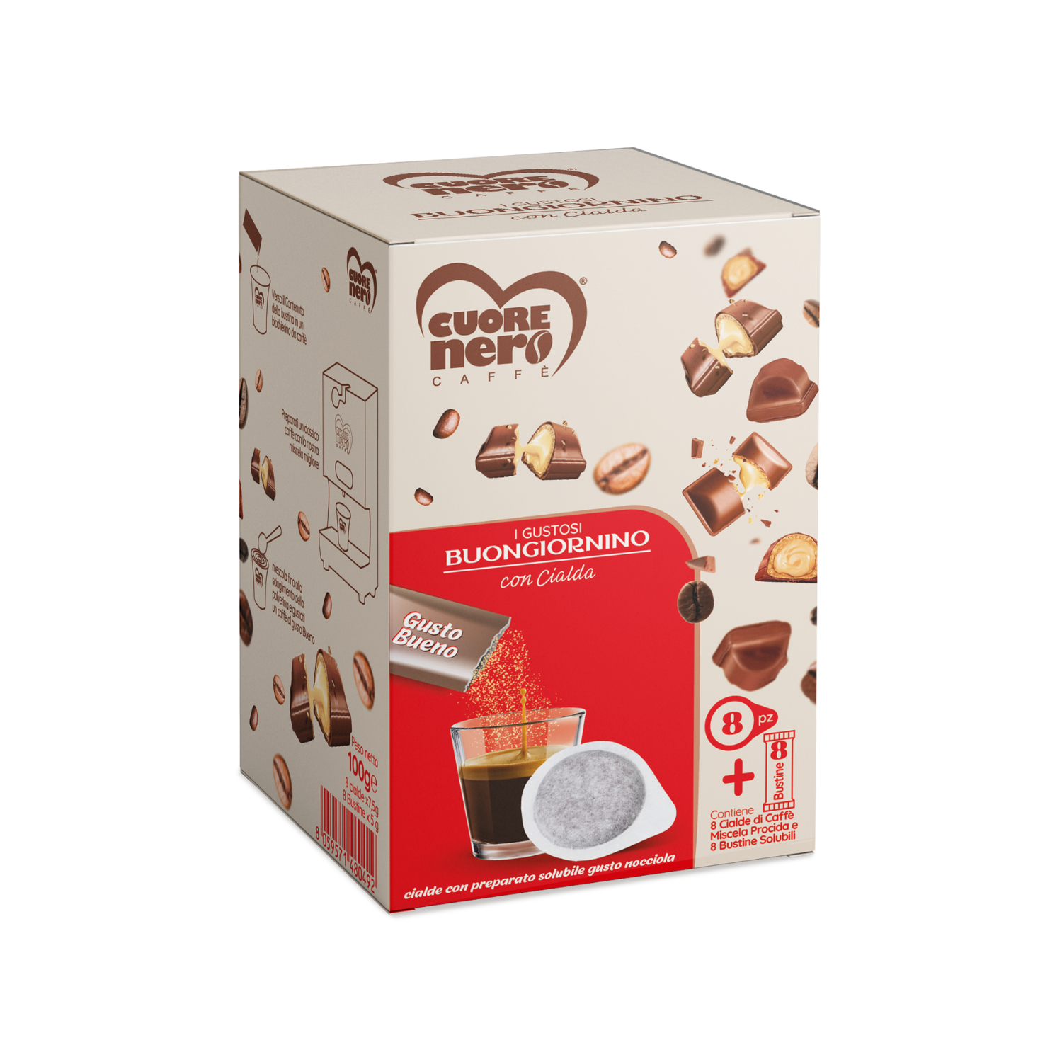Cialde Procida con preparato solubile Buongiornino da 8pz