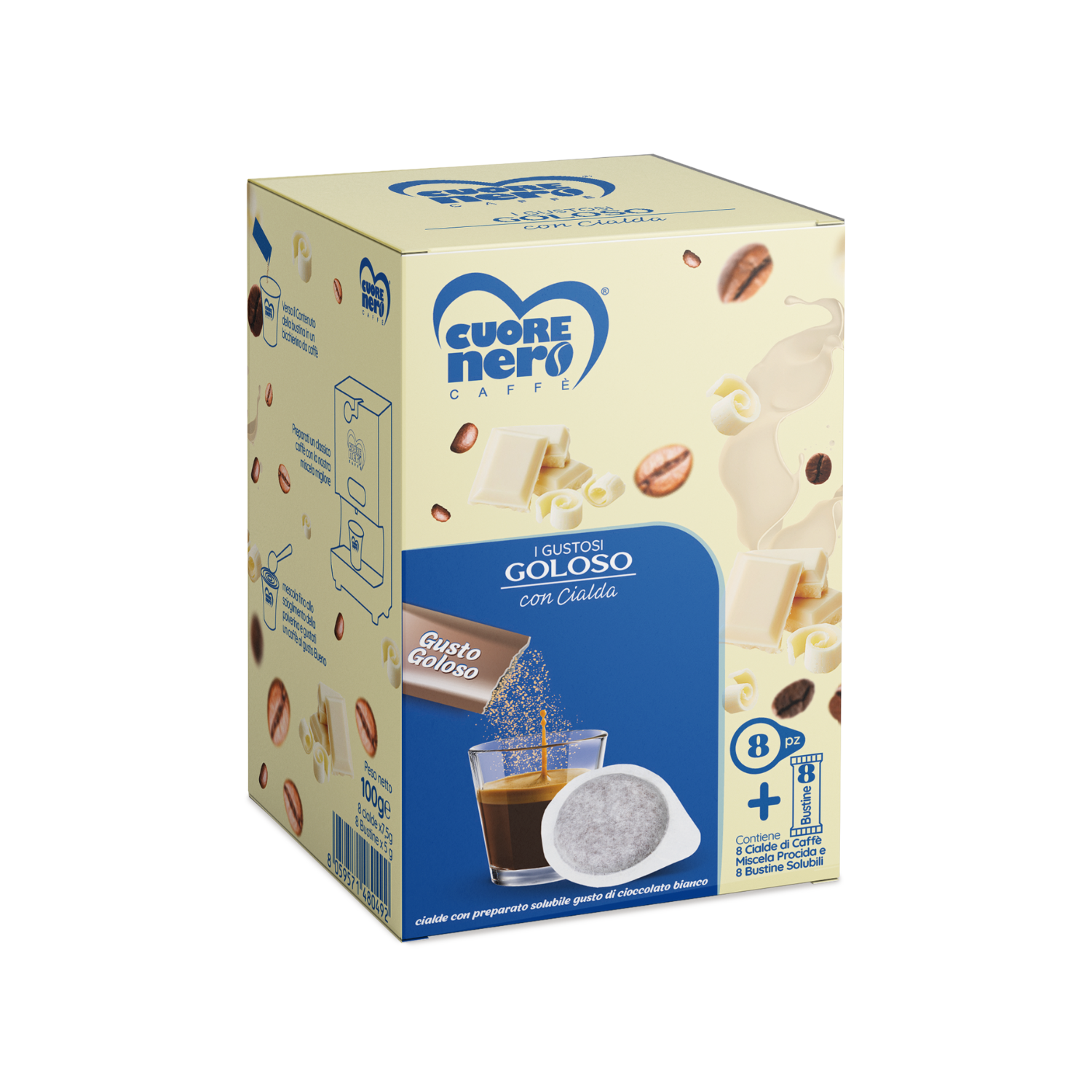 Cialde Procida con preparato solubile Goloso da 8pz