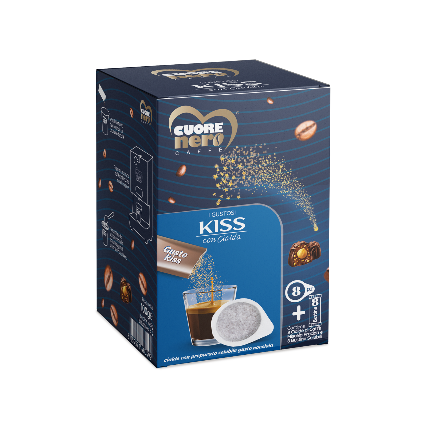 Cialde Procida con preparato solubile Kiss da 8pz