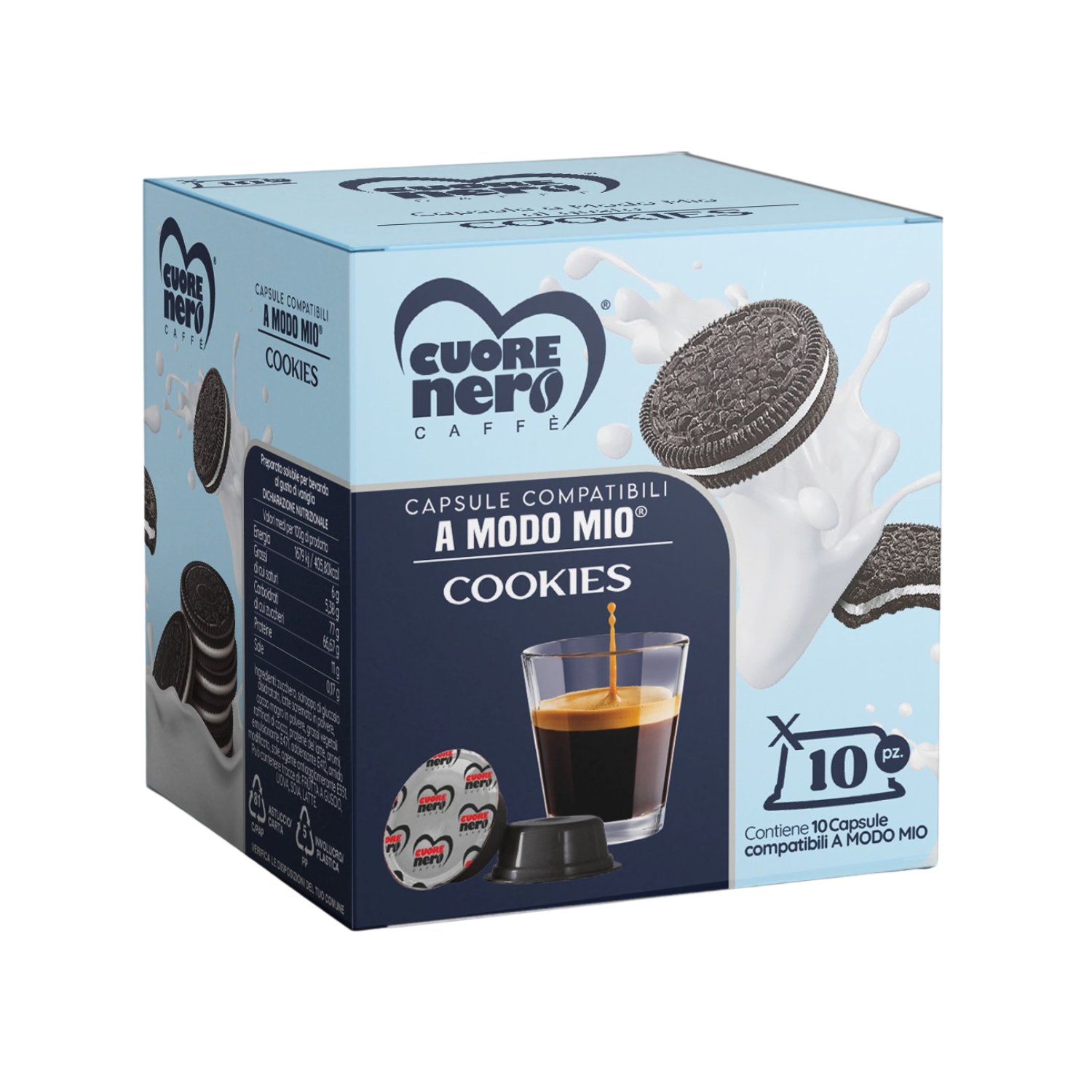 Cookies – Capsule Compatibili A Modo Mio® (10 pezzi)