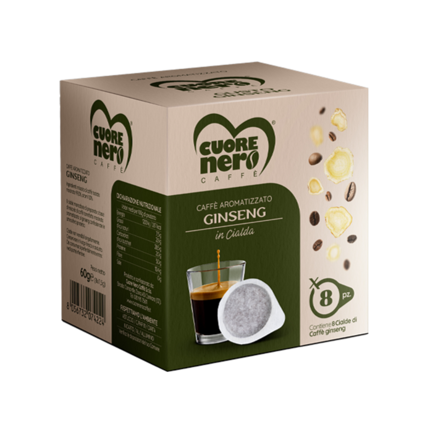 Caffè Ginseng in Cialde – 8pz | Caffè Aromatizzato