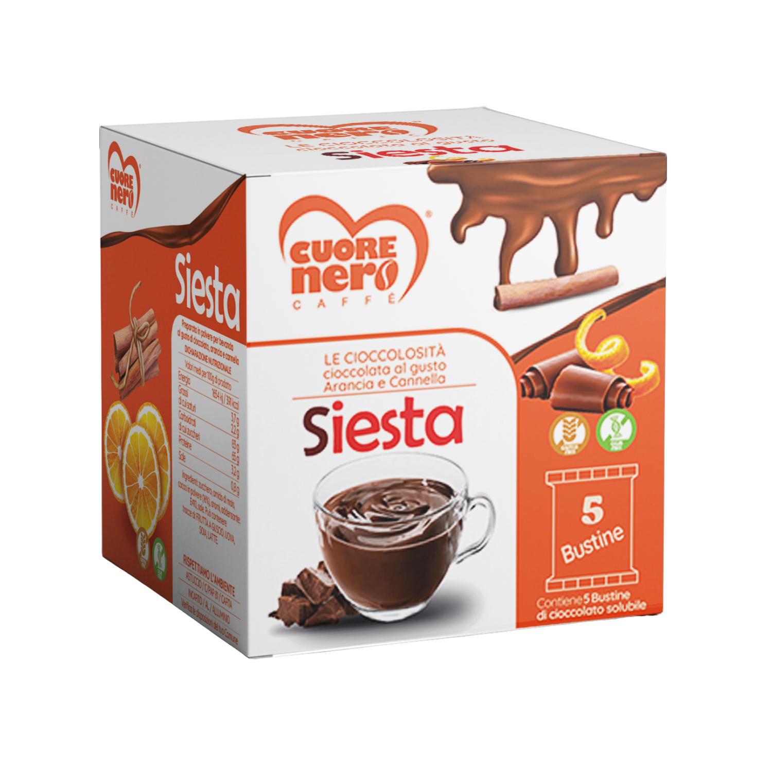 Cioccolata Solubile SIESTA – 5 Bustine
